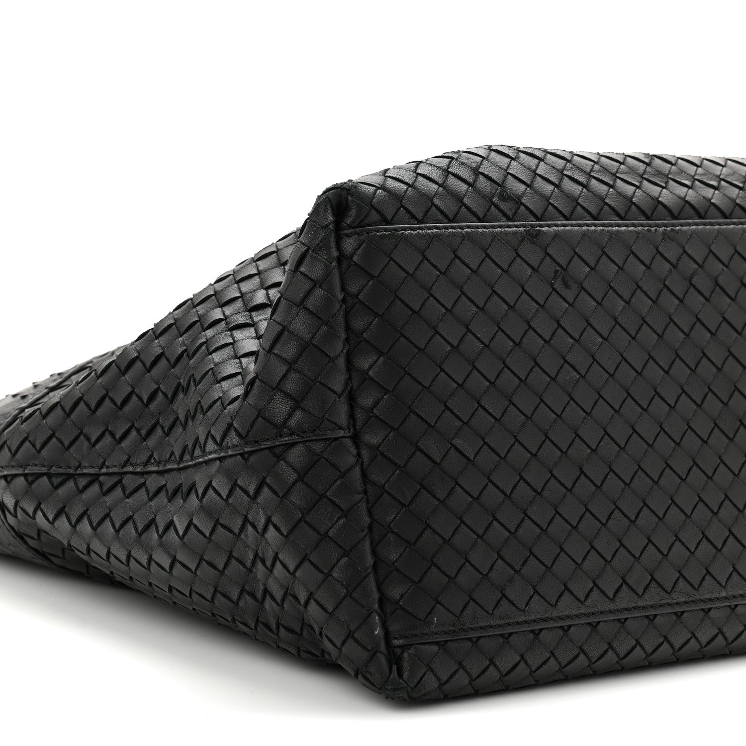Bottega Veneta Ostrich Nappa Intrecciato Tote Black 9 of 11