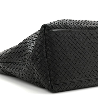 Bottega Veneta Ostrich Nappa Intrecciato Tote Black 9 of 11