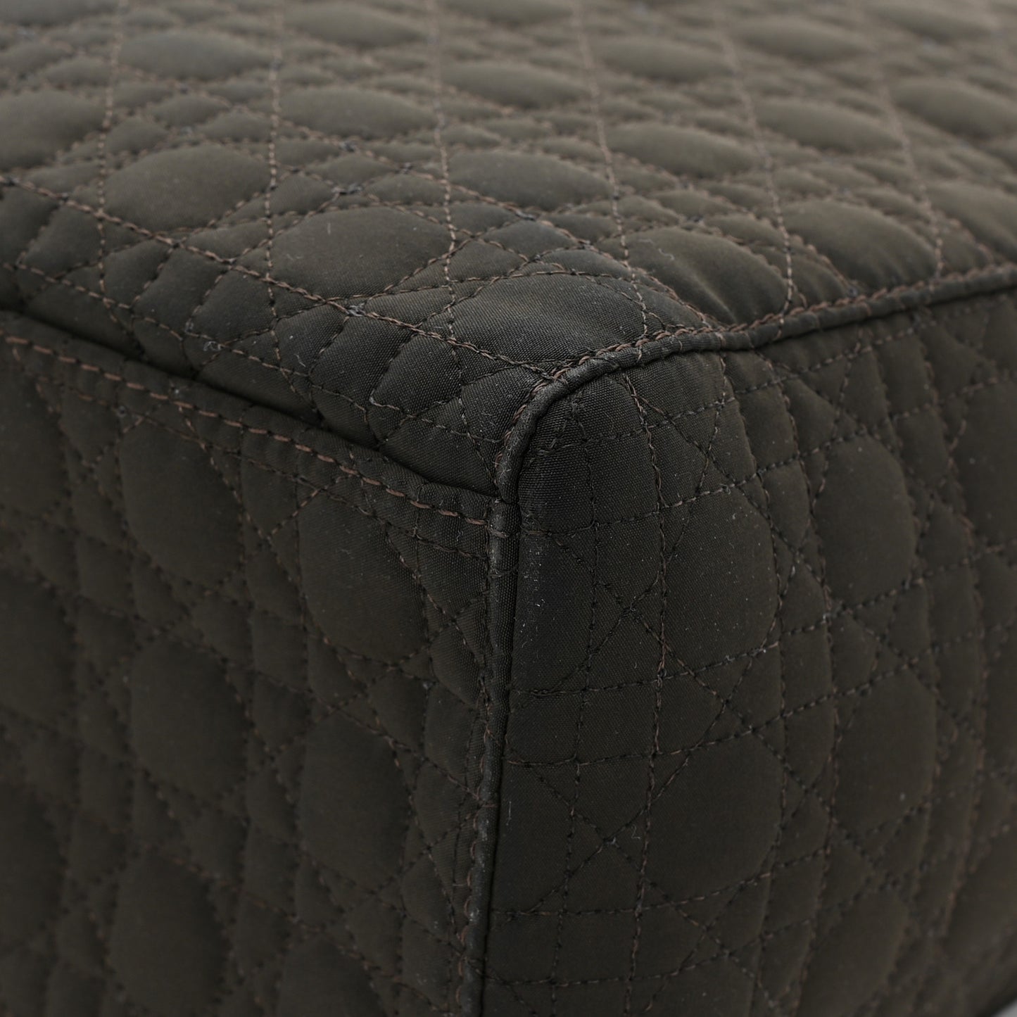 Nylon Cannage Large Lady Dior Brown
