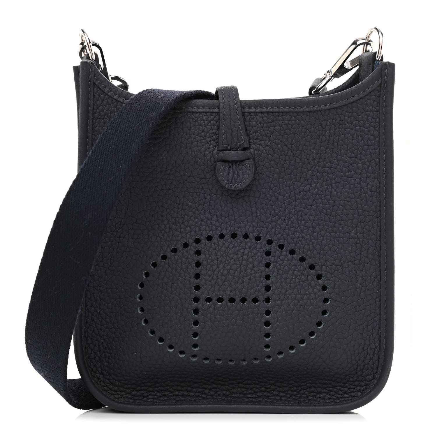 Hermes Taurillon Clemence Evelyne TPM Bleu Nuit 1 of 10