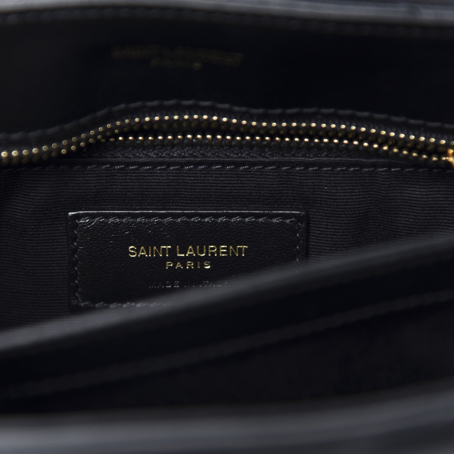 Saint Laurent Calfskin Y Quilted Monogram Toy Loulou Crossbody Bag Black 8 of 12