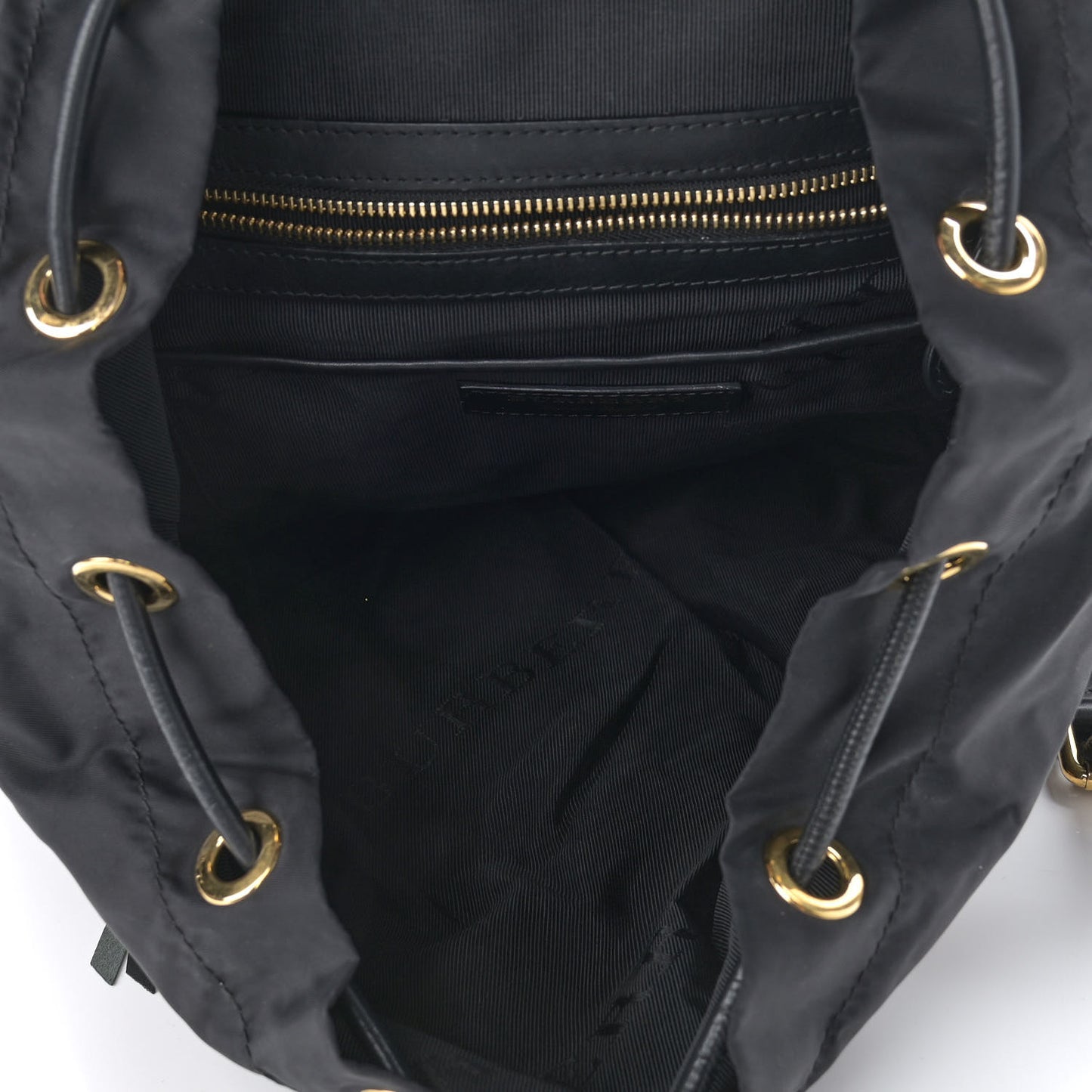 Nylon Large Rucksack Backpack Black