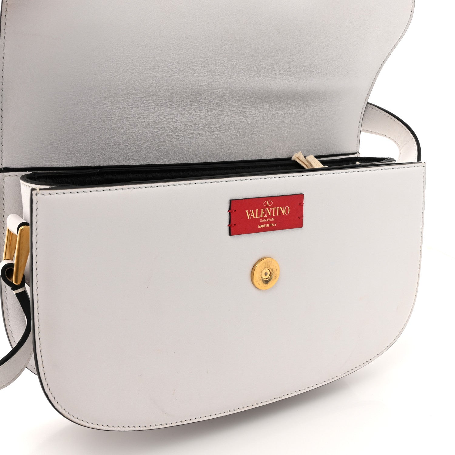 Valentino Garavani Smooth Calfskin Supervee Shoulder Bag Optic White 12 of 15