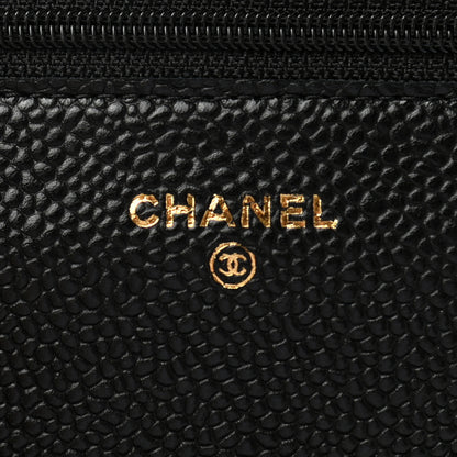 Chanel Caviar Quilted Wallet On Chain WOC Black 6 of 10