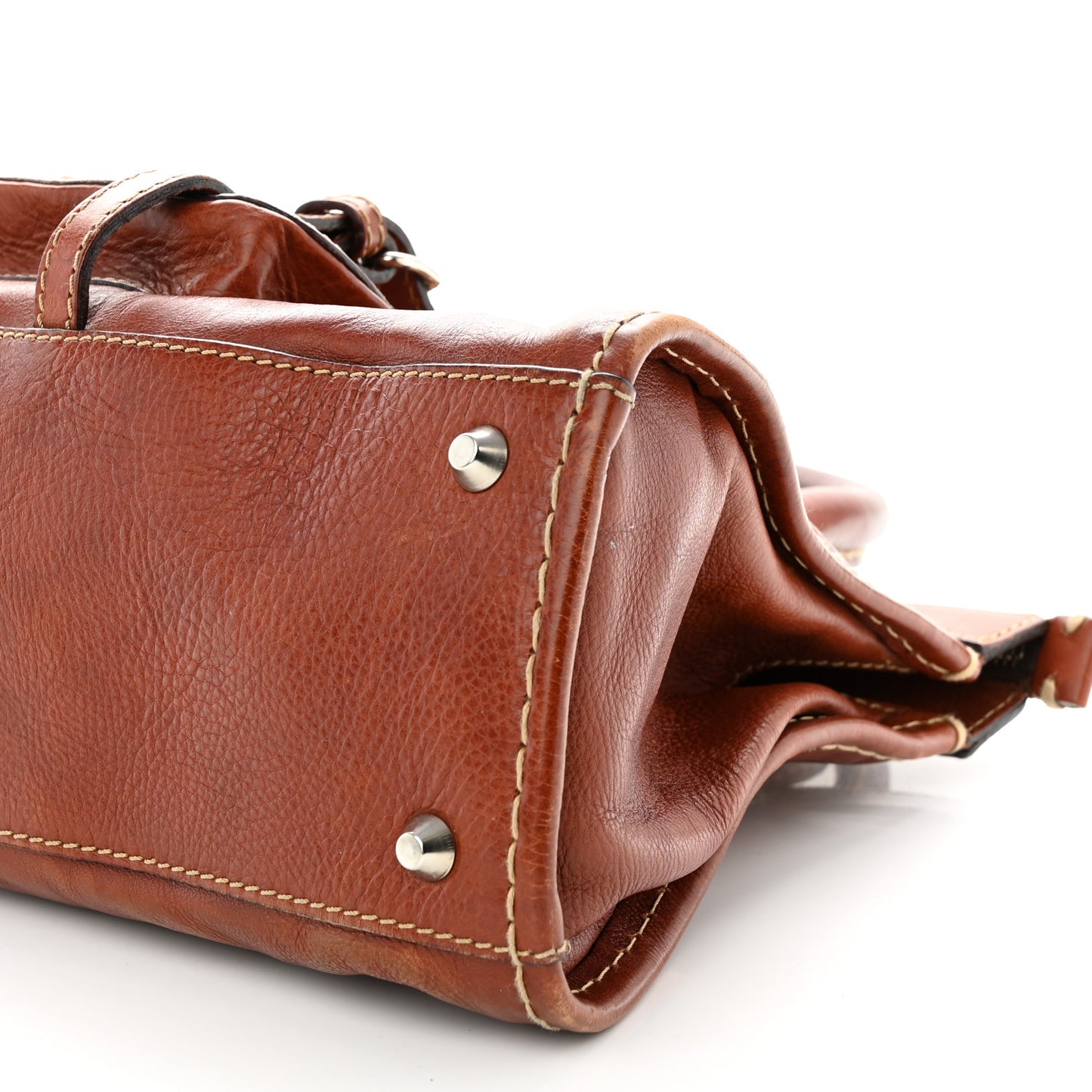 Calfskin Edith Satchel Ecureil Brown