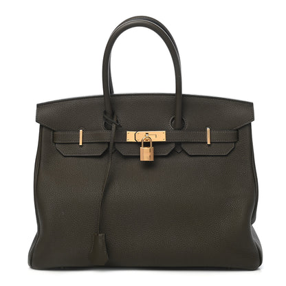 Hermes Togo Birkin 35 Vert De Gris 1 of 14