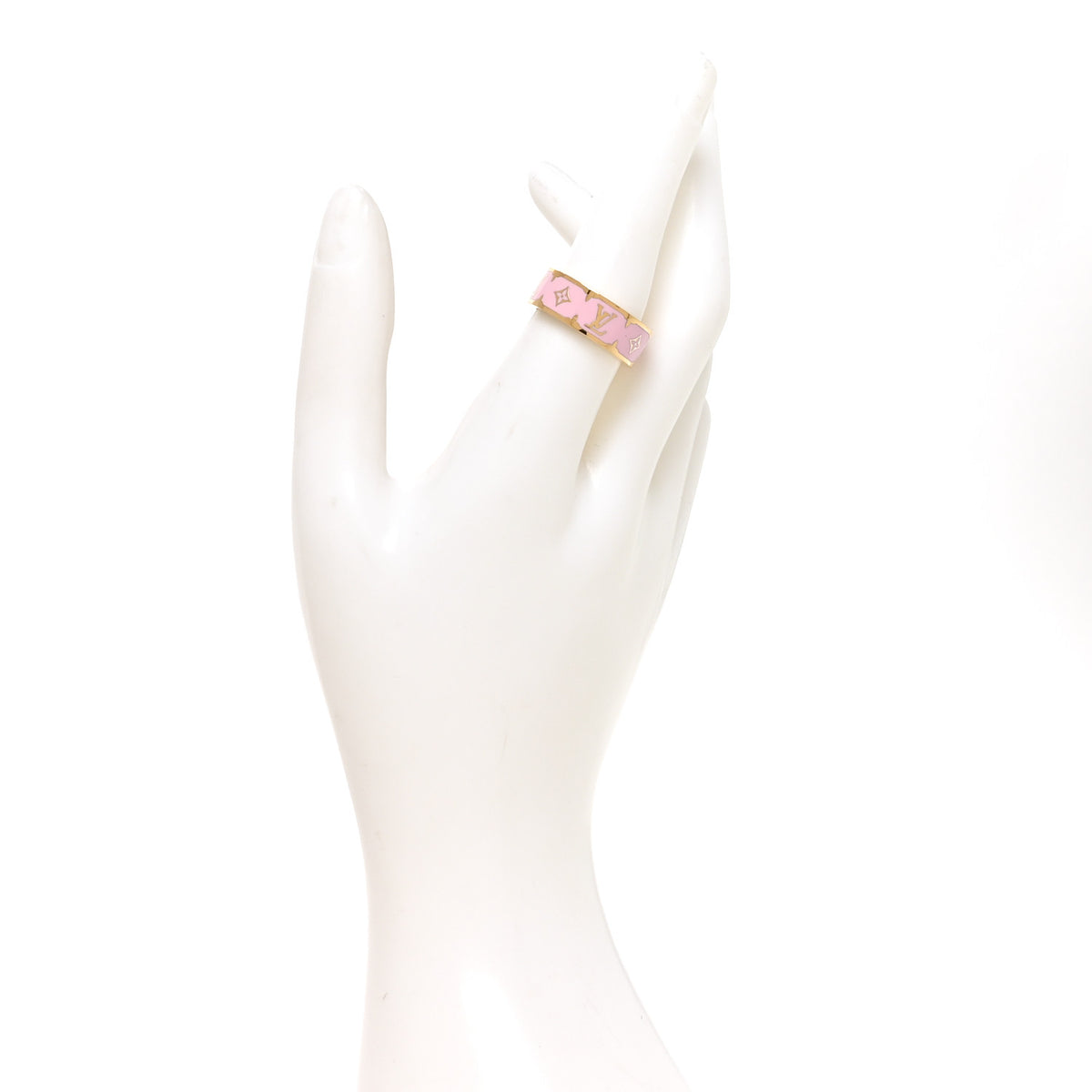 Enamel Nanogram Ring L 56 7.5 Pink
