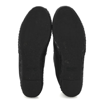 Saint Laurent Canvas Espadrilles 37 Black 6 of 10