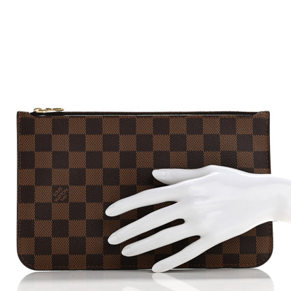 Louis Vuitton Damier Ebene Neverfull MM GM Pochette 2 of 9