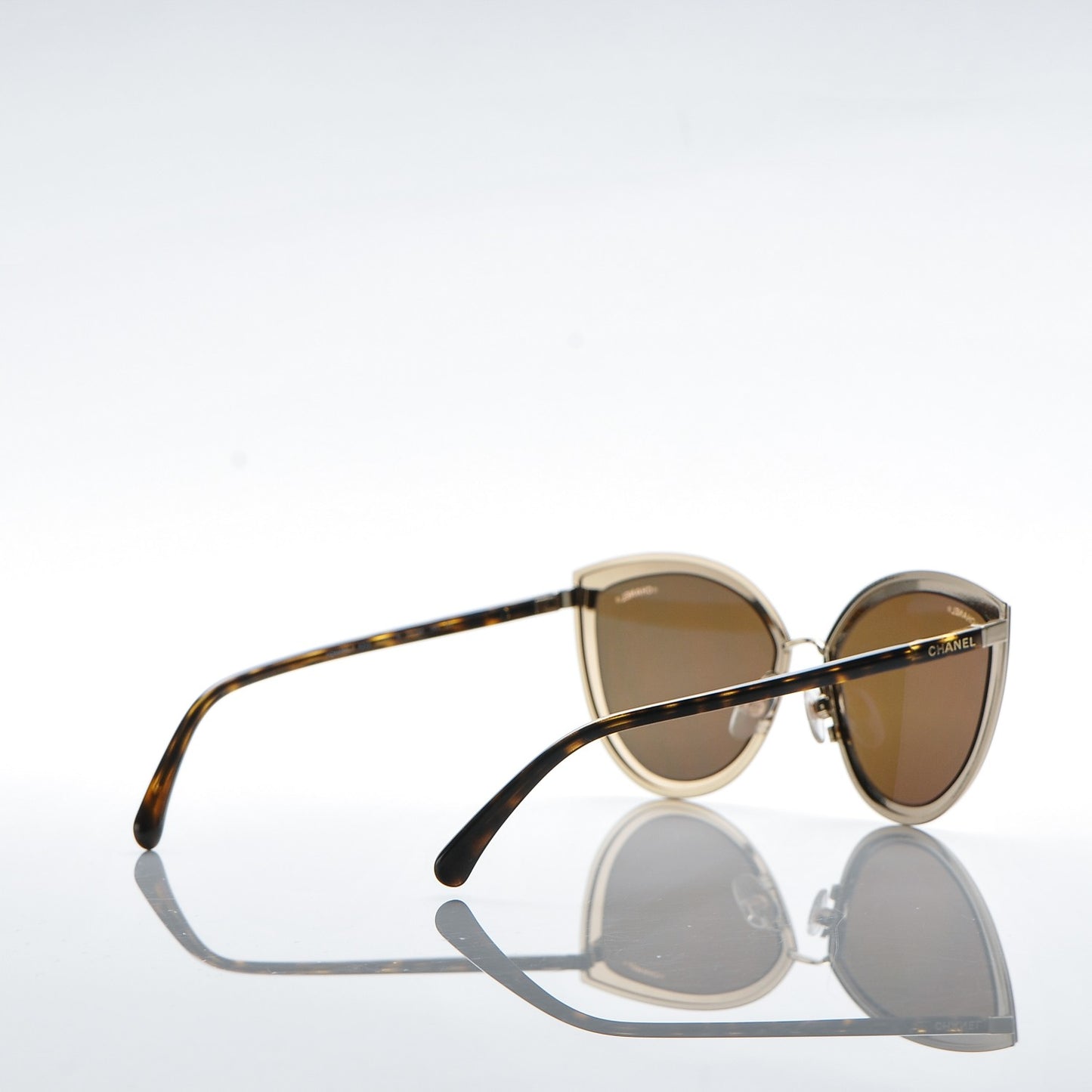 Metal Cat Eye Sunglasses 4222 Gold
