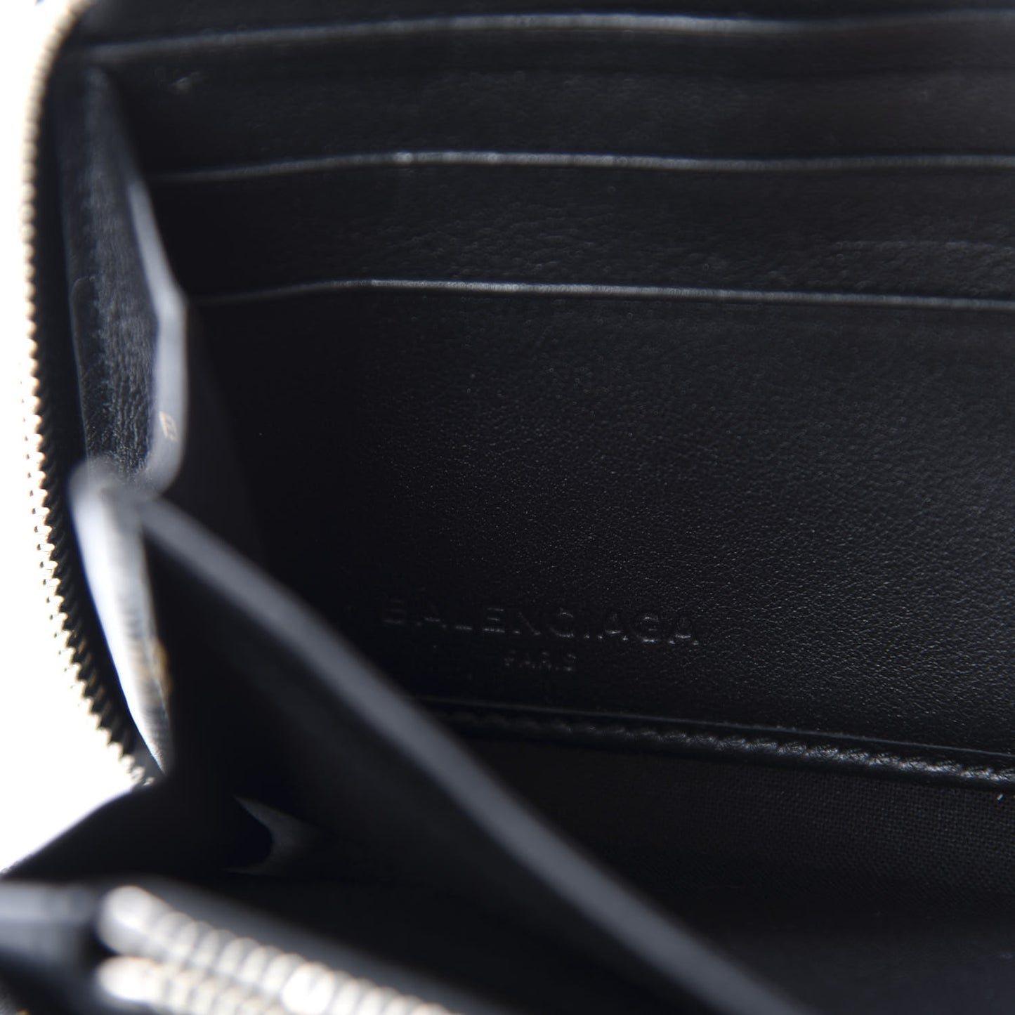 Calfskin Allover Logo Bazar Continental Zip Around Wallet Black Gold