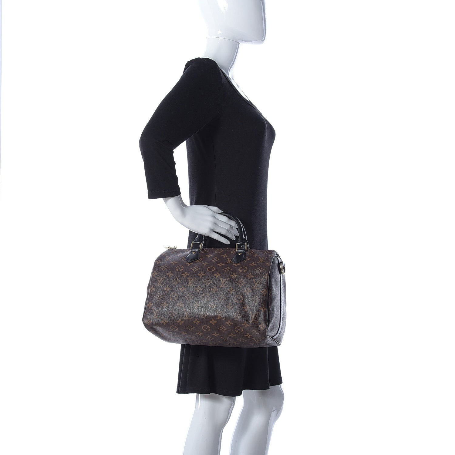 Louis Vuitton Monogram My World Tour Speedy Bandouliere 30 Black 3 of 11