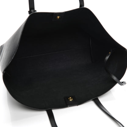 Saint Laurent Calfskin Large Shopping Tote Black 6 of 8
