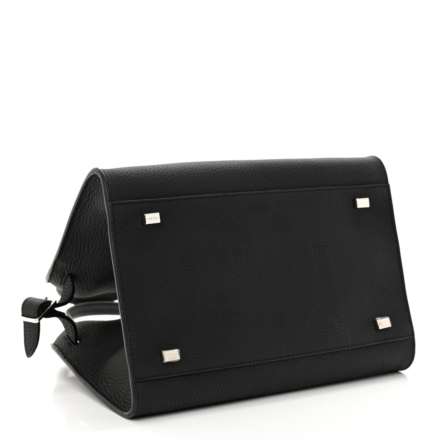 Grained Calfskin Soft Margaux 10 Bag Black