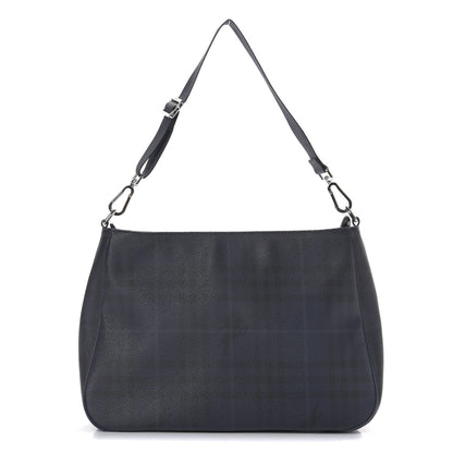 Burberry Haymarket Check Shoulder Bag Blue Black 1 of 9
