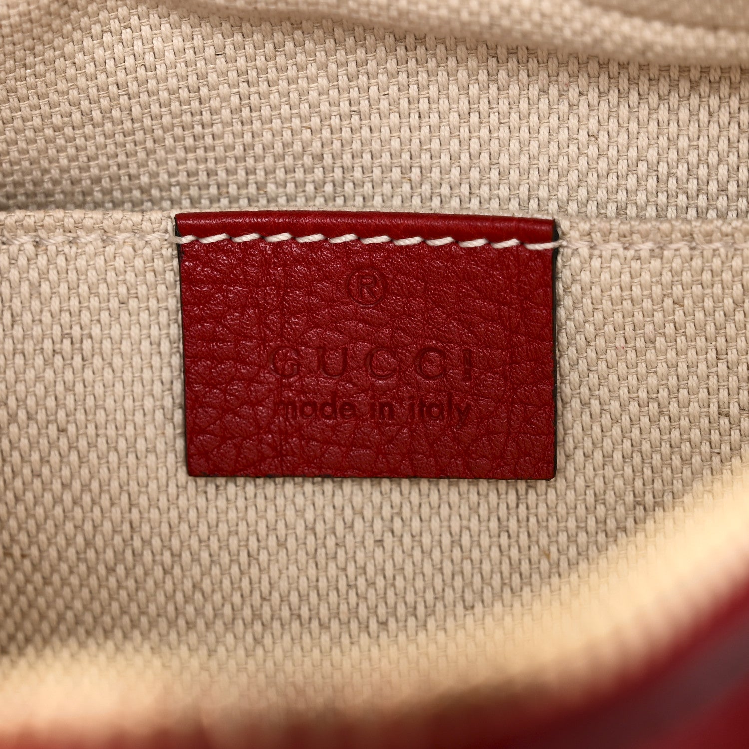 Gucci Pebbled Calfskin Small Soho Disco Bag Vibrant Red 6 of 10