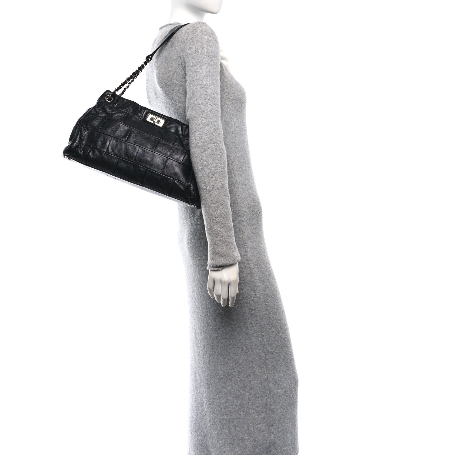 Chanel Lambskin Igloo Shoulder Bag Black 2 of 10