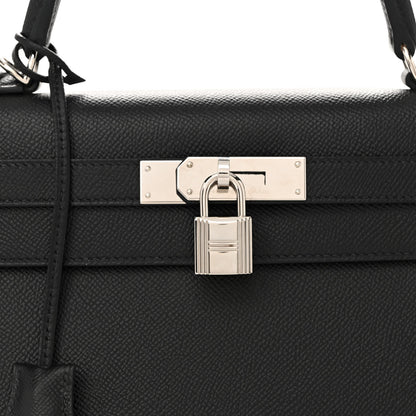 Hermes Epsom Kelly Sellier 28 Black 8 of 12
