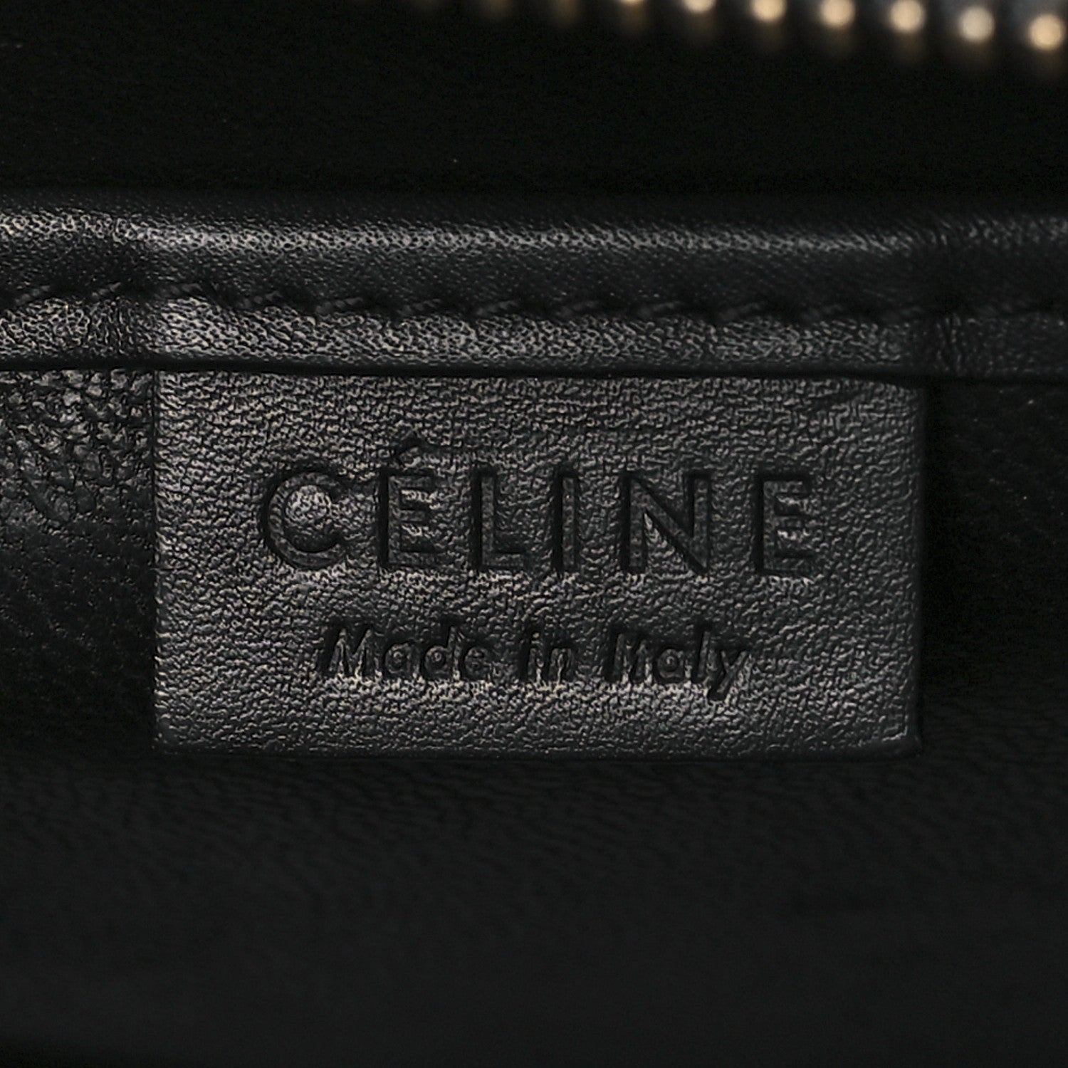 Celine Smooth Calfskin Nano Luggage Black 6 of 11