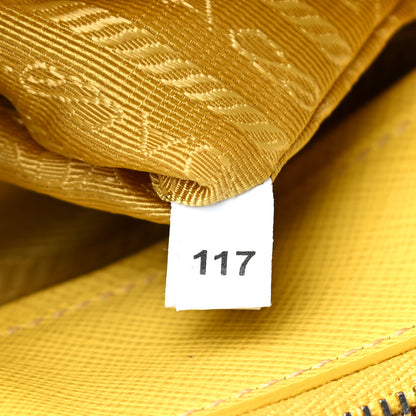 Prada Saffiano Small Galleria Double Zip Tote Soleil 7 of 12