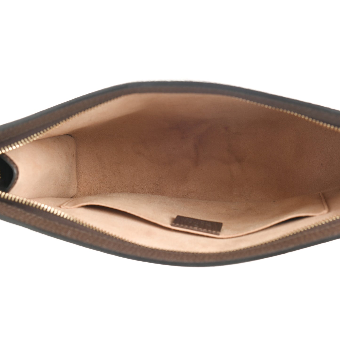 GG Supreme Monogram Web Ophidia Pouch Brown