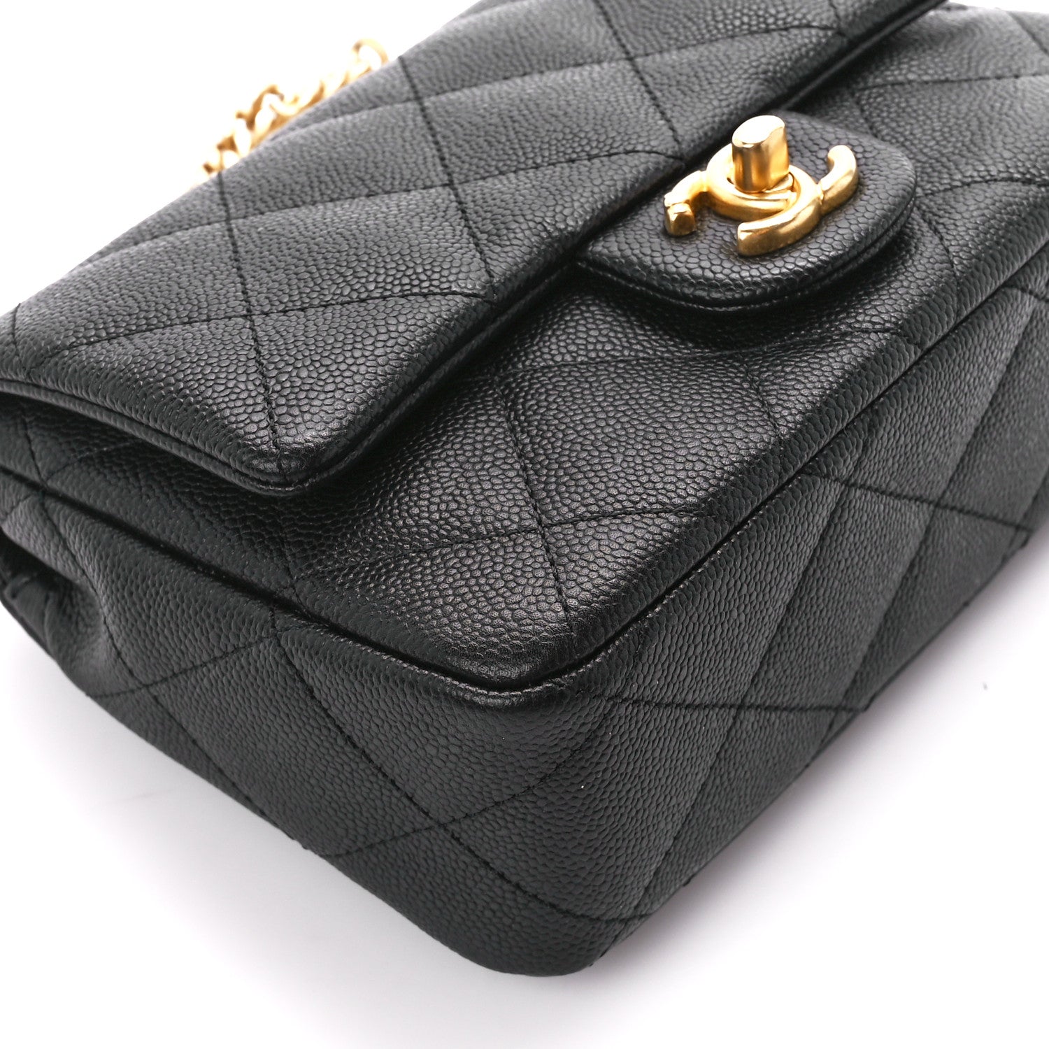 Chanel Caviar Quilted Mini Sweetheart Flap Black 10 of 11