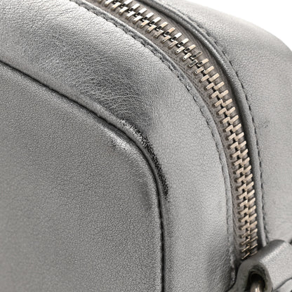 Saint Laurent Metallic Calfskin Monogram Small Lou Camera Bag Silver 11 of 11