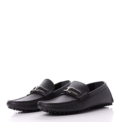Louis Vuitton Taiga Hockenheim Moccasin Loafers 8 Black 3 of 10