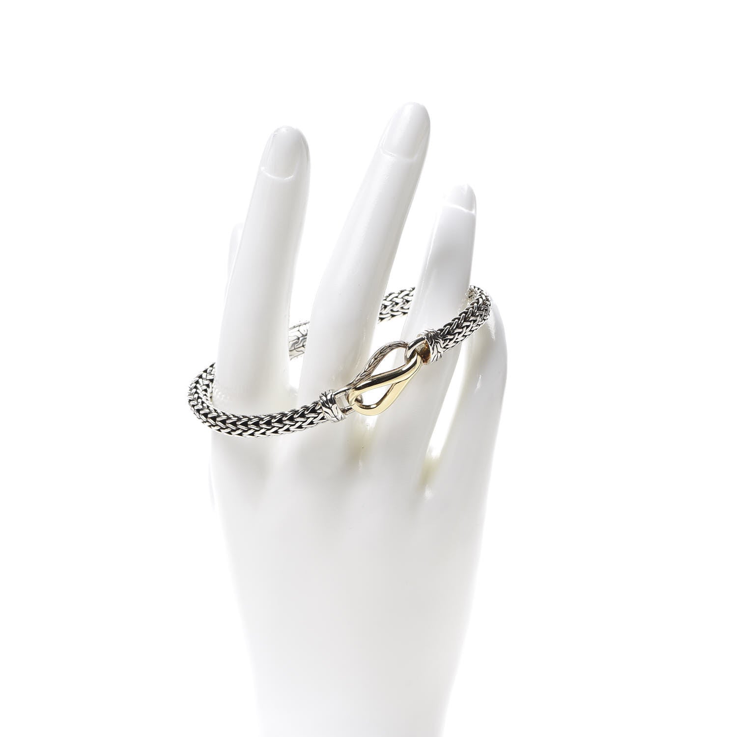 John Hardy Sterling Silver 18K Yellow Gold Asli Chain Bracelet 2 of 5