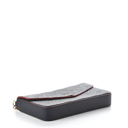 Louis Vuitton Empreinte Pochette Felicie Chain Wallet Marine Rouge 4 of 10