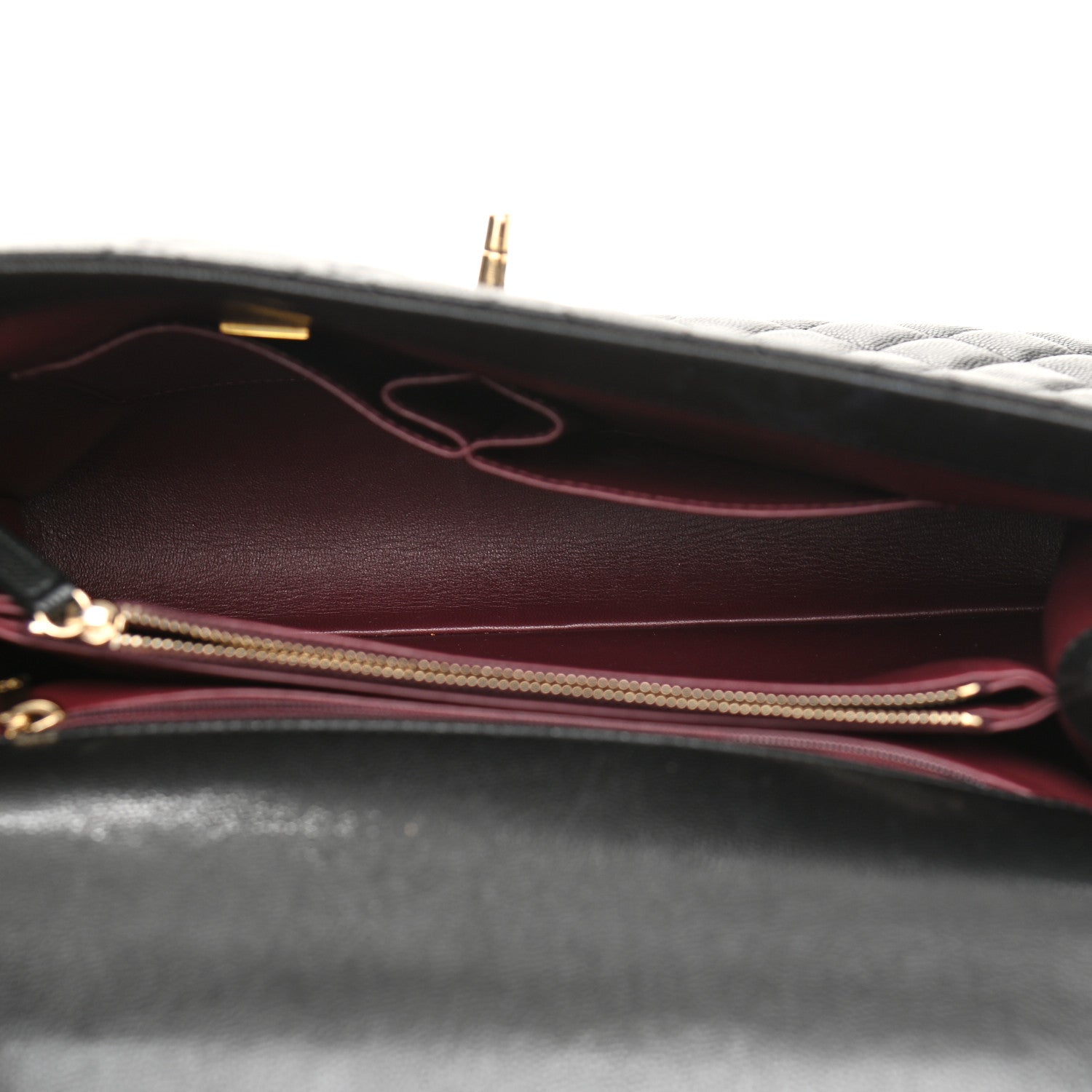 Chanel Caviar Quilted Medium Coco Handle Flap Black 9 of 27