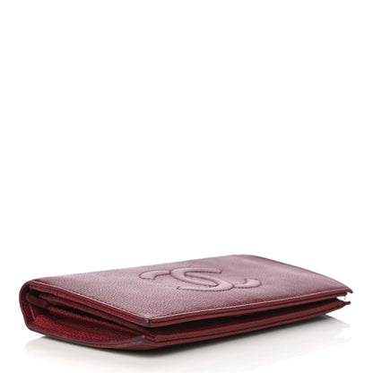 Chanel Caviar Timeless CC Yen Wallet Bordeaux 4 of 22