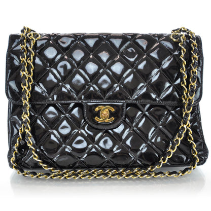 Chanel Patent Jumbo Single Flap Black 1 of 9