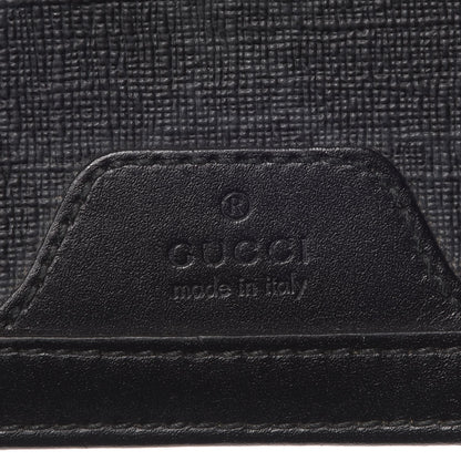 Gucci GG Supreme Monogram Bi-Fold Wallet Black Grey 8 of 11