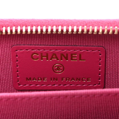 Chanel Caviar Quilted Zip Coin Purse Fuchsia 6 of 7