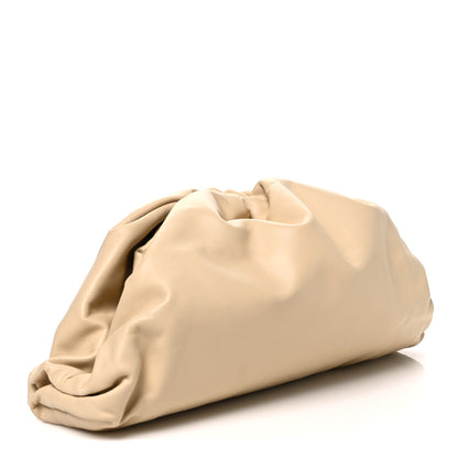 Bottega Veneta Smooth Butter Calf The Pouch Oversized Clutch Tapioca 3 of 10