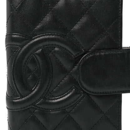 Chanel Calfskin Quilted Small Cambon Agenda Planner Black 10 of 14