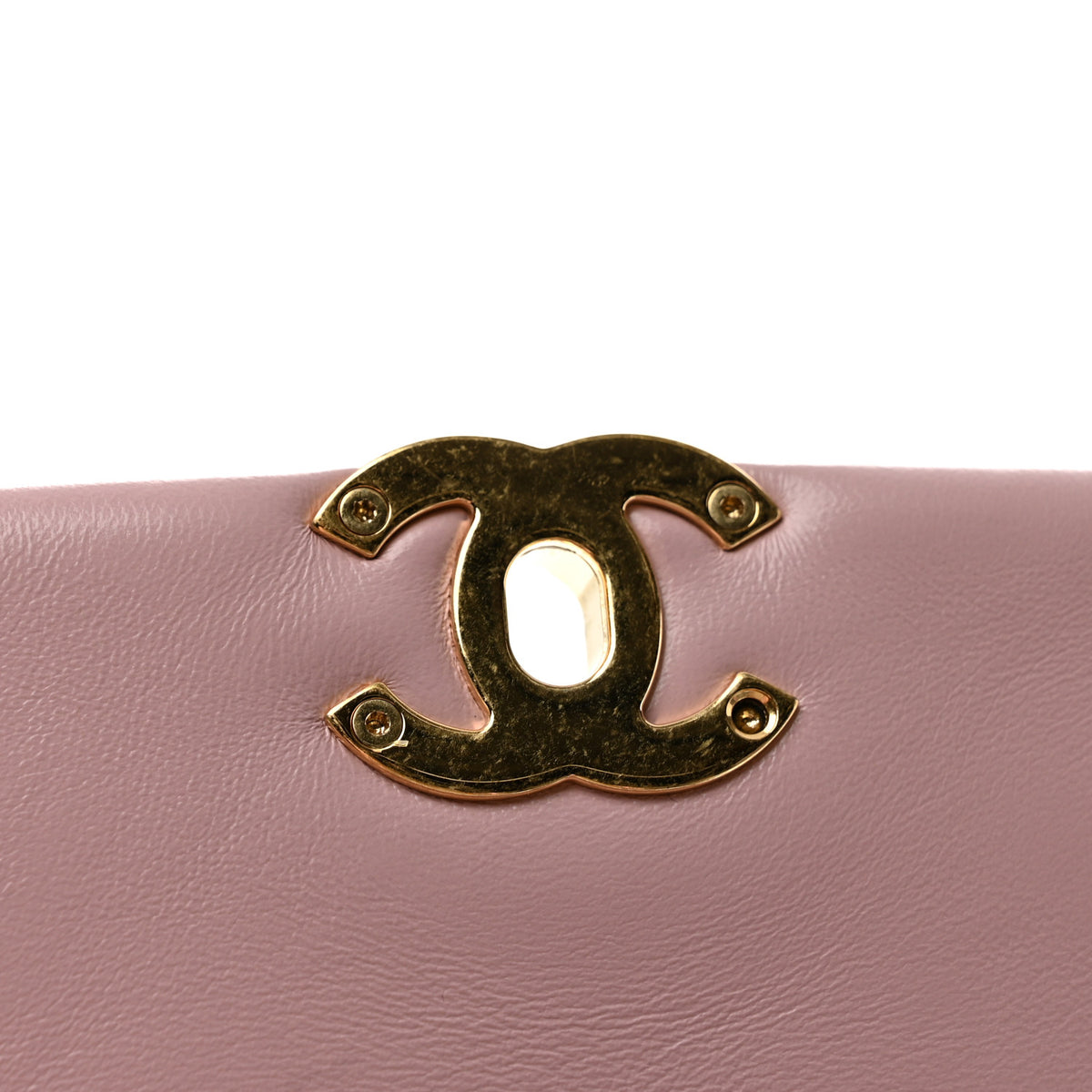 Lambskin Quilted Color Match Small Flap Light Pink