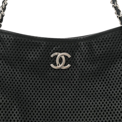 Chanel Calfskin Perforated Up In The Air Tote Black 8 of 11