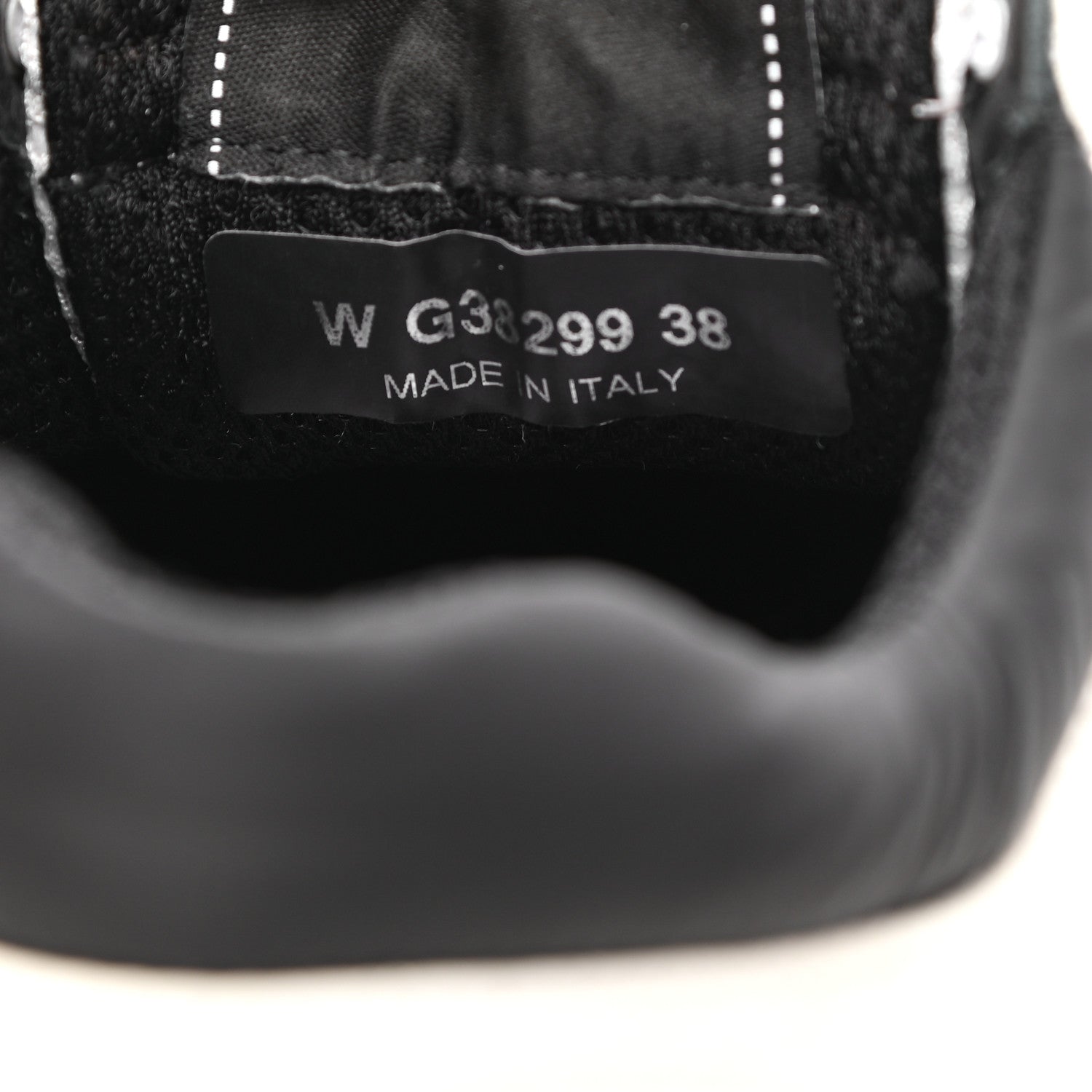 Chanel Mesh Suede Calfskin Grained Calfskin Womens CC Sneakers 38 White Black 8 of 8