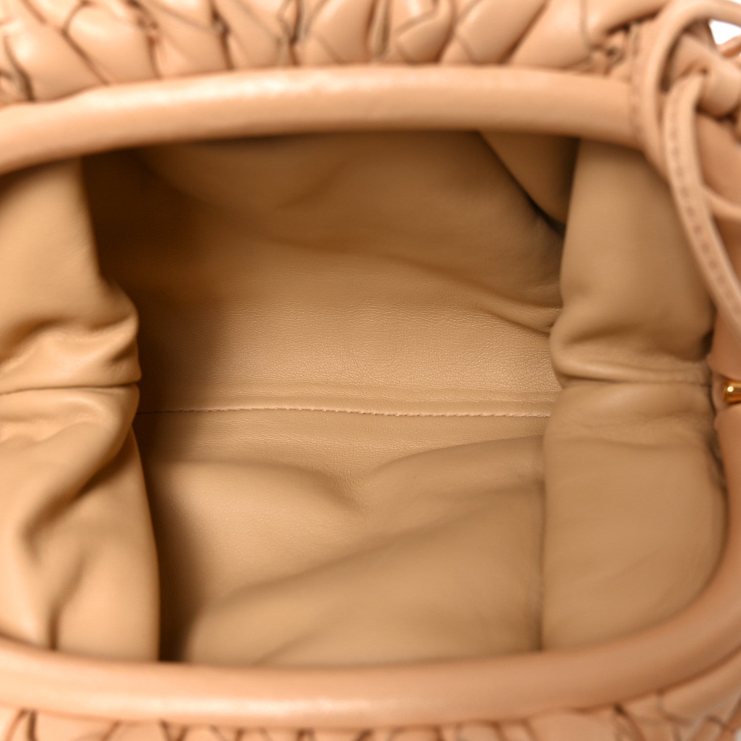 Bottega Veneta Nappa Intrecciato The Mini Pouch Almond 5 of 10