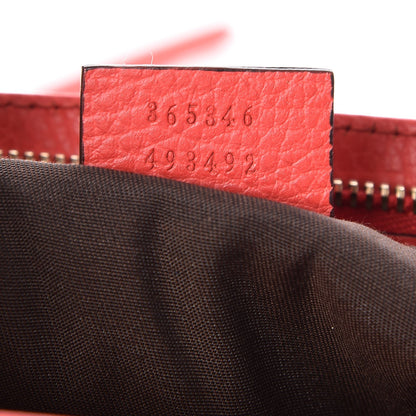Gucci Calfskin Bamboo Tassel Top Handle Tote Red 8 of 8