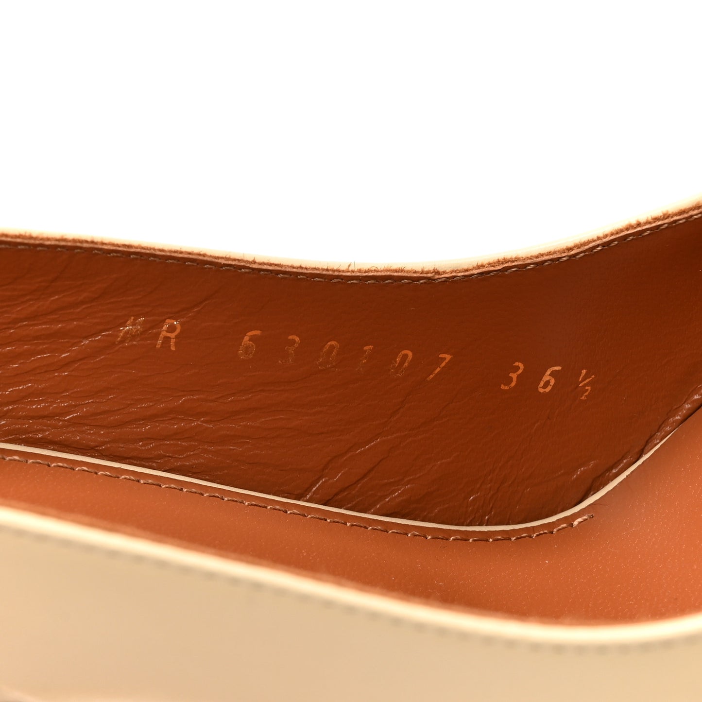 Calfskin Opyum 110 Slingback Pumps 36.5 Real Beige