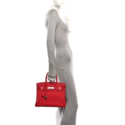 Togo Verso Birkin 30 Rouge Vif Rouge H