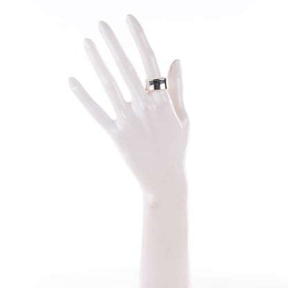 Hermes Sterling Silver GM Eclipse Ruban Ring 59 8.75 2 of 6