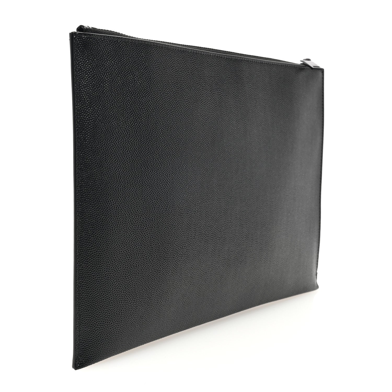 Saint Laurent Grain De Poudre Zipped Tablet Holder Black 3 of 6