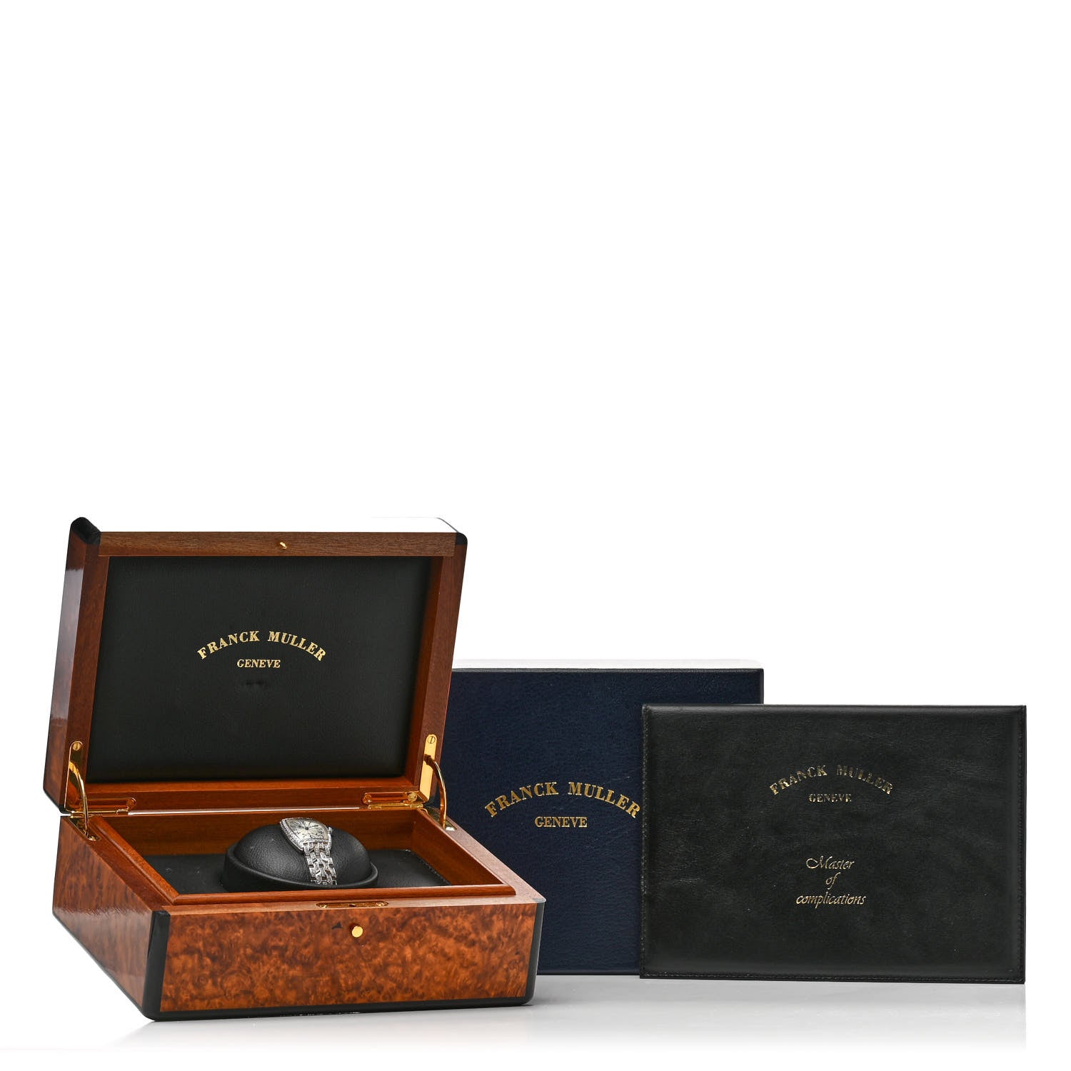 Franck Muller 18K White Gold Diamond 25mm Cintree Curvex Quartz Watch 1752QZD 5 of 5