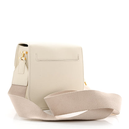 Tom Ford Grained Calfskin T Clasp Tara Crossbody Bag White 3 of 12