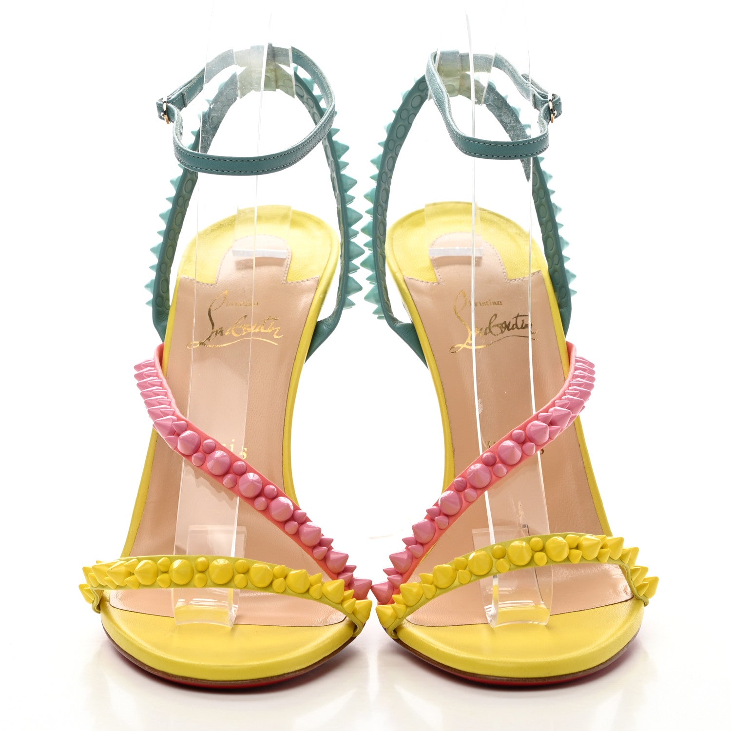 Christian Louboutin Nappa Spikes Mafaldina 100 Sandals 41 Version Multi 2 of 7