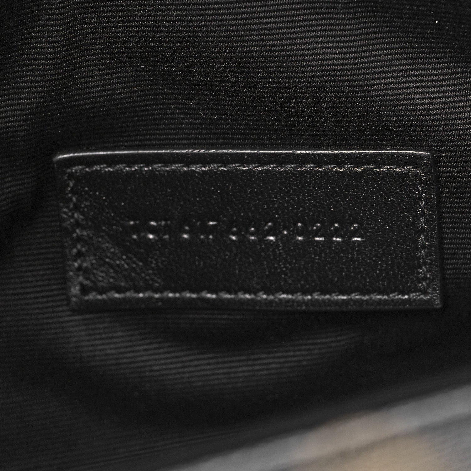 Saint Laurent Grain De Poudre Matelasse Chevron Monogram Envelope Clutch Black 7 of 10